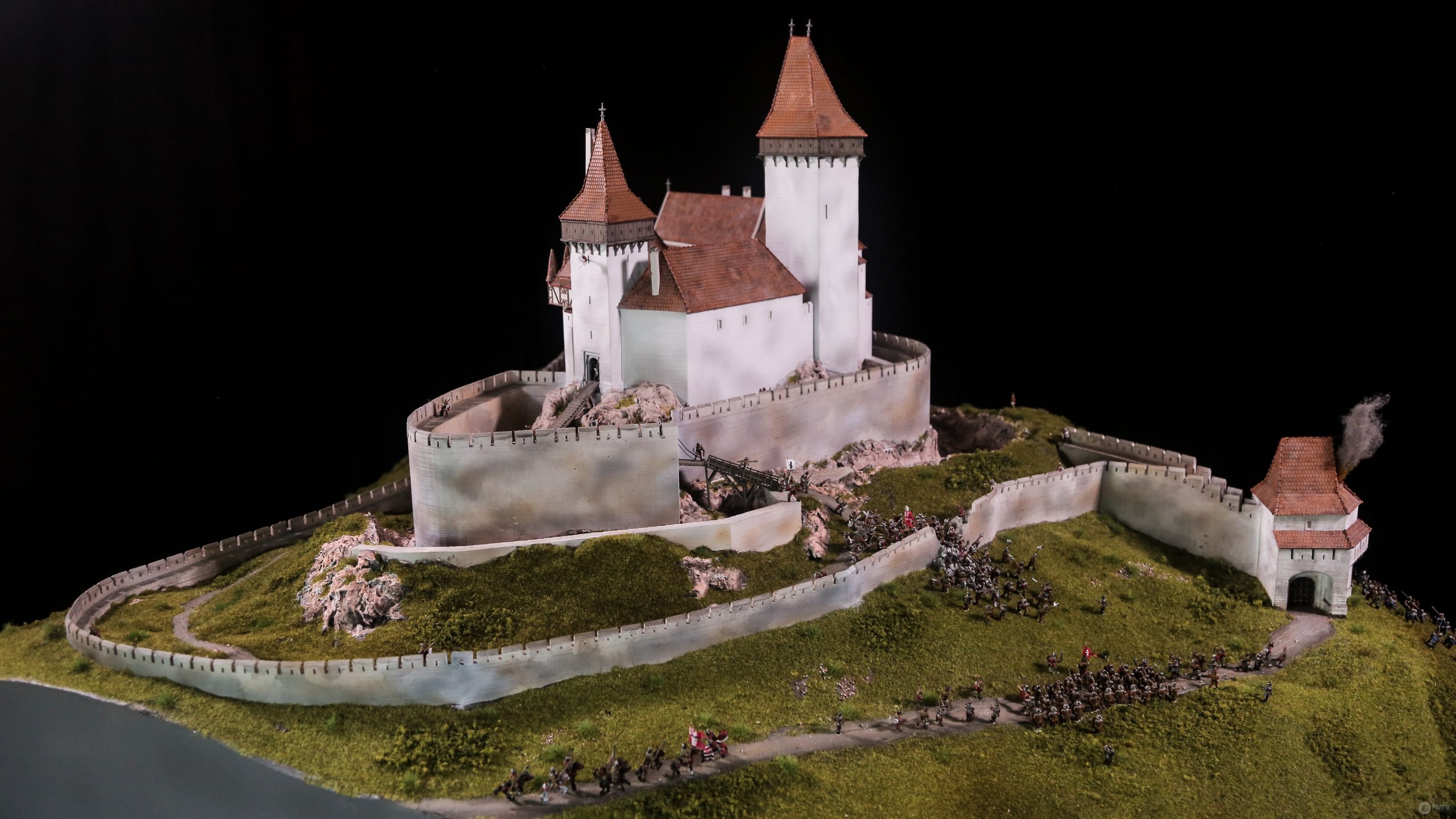 Visegrádi fellegvár 1459 ostrom makett
