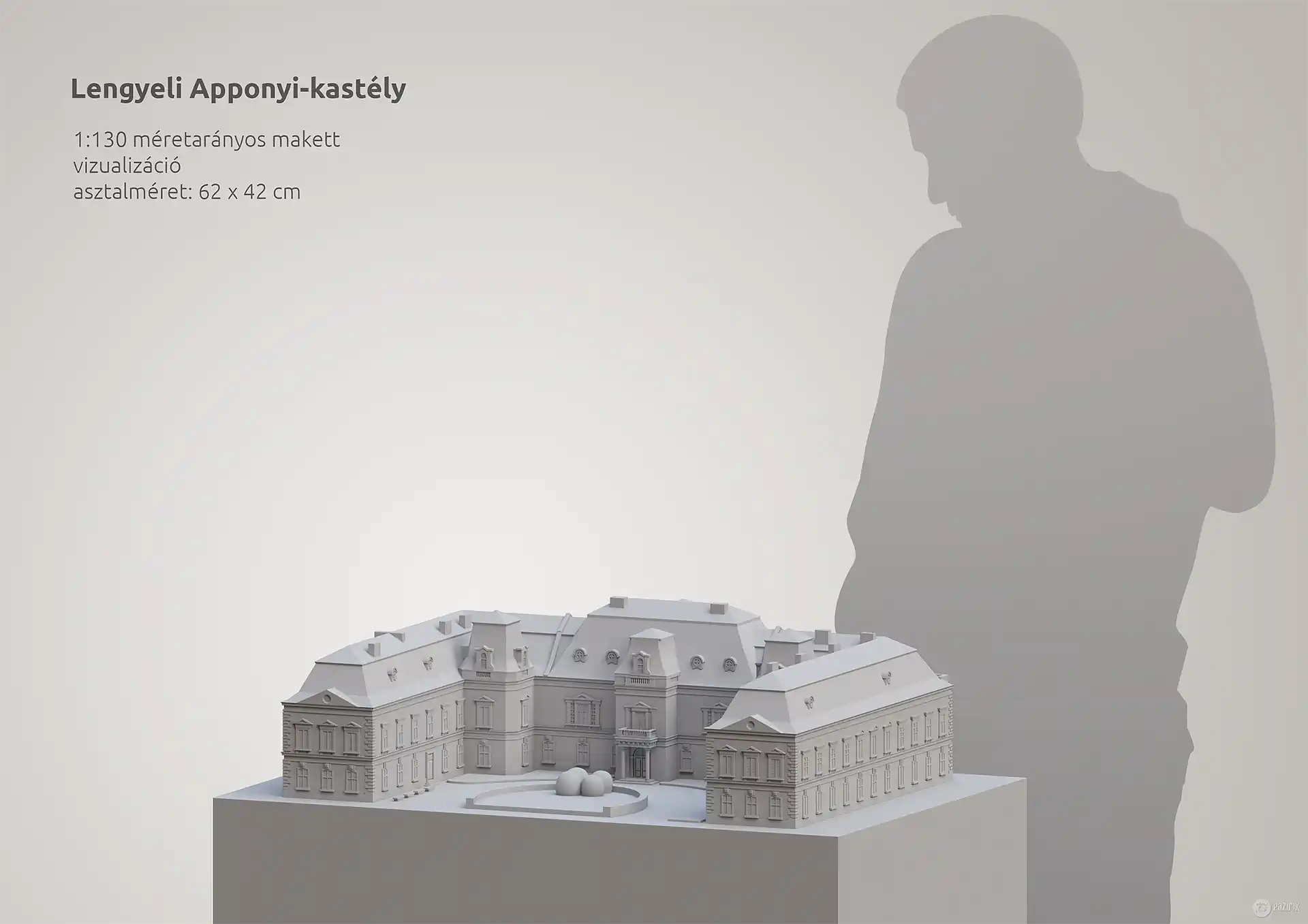 Lengyeli Apponyi-kastély tapintható makett