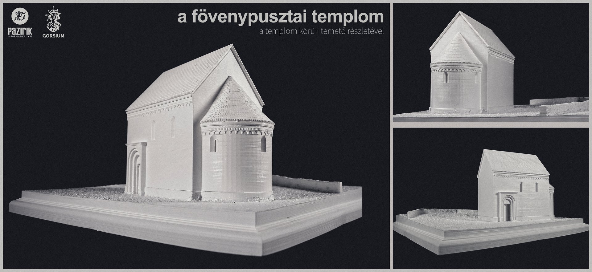 Fövenypusztai templom – elméleti rekonstrukciós makett