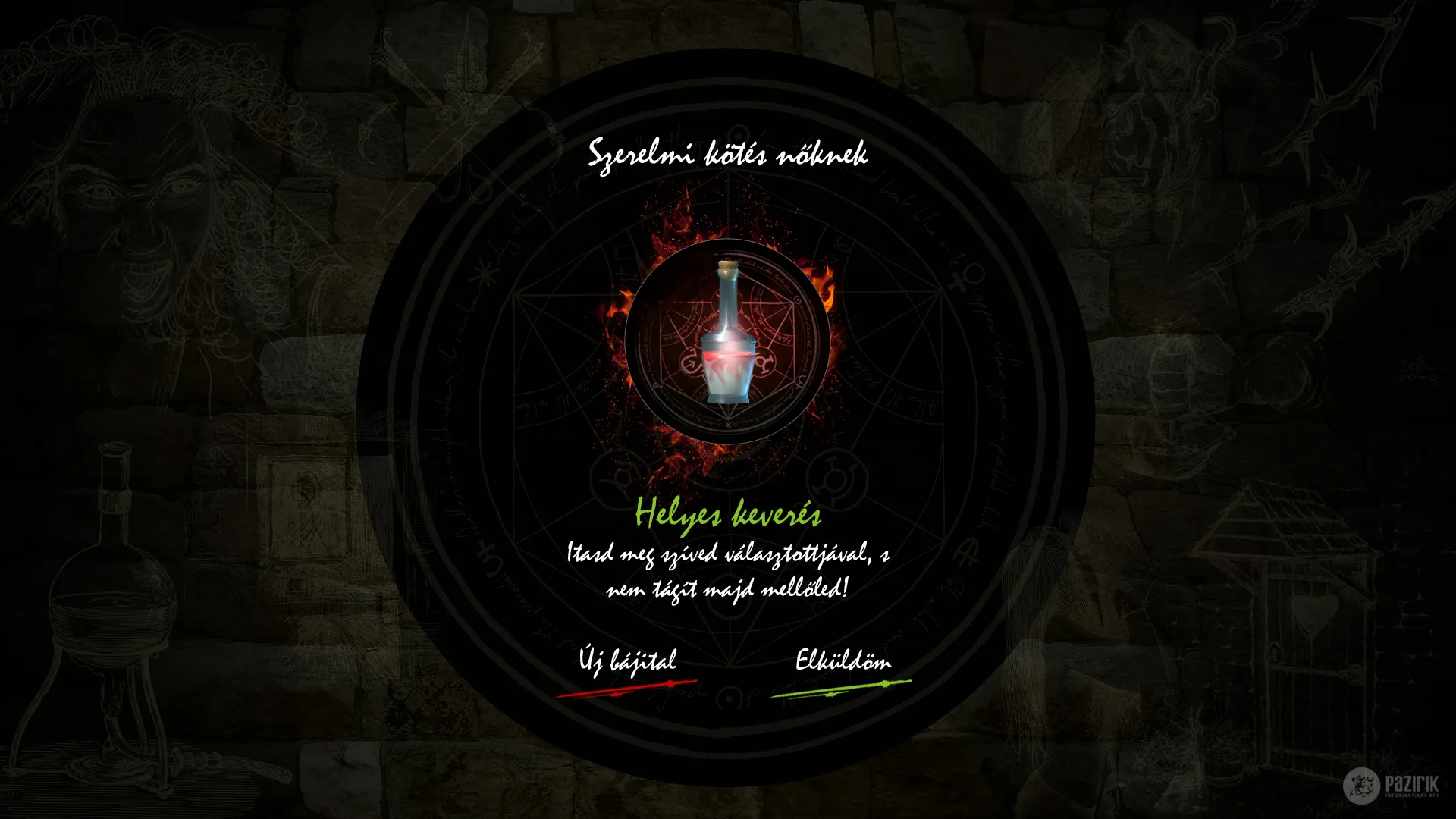 Diósgyőri vár, Szerelmi bájital keverő